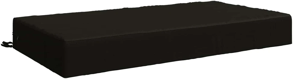 Sėdynės pagalvėlė SOEST 100% poliesteris Juoda 120 x 80 x 15 cm