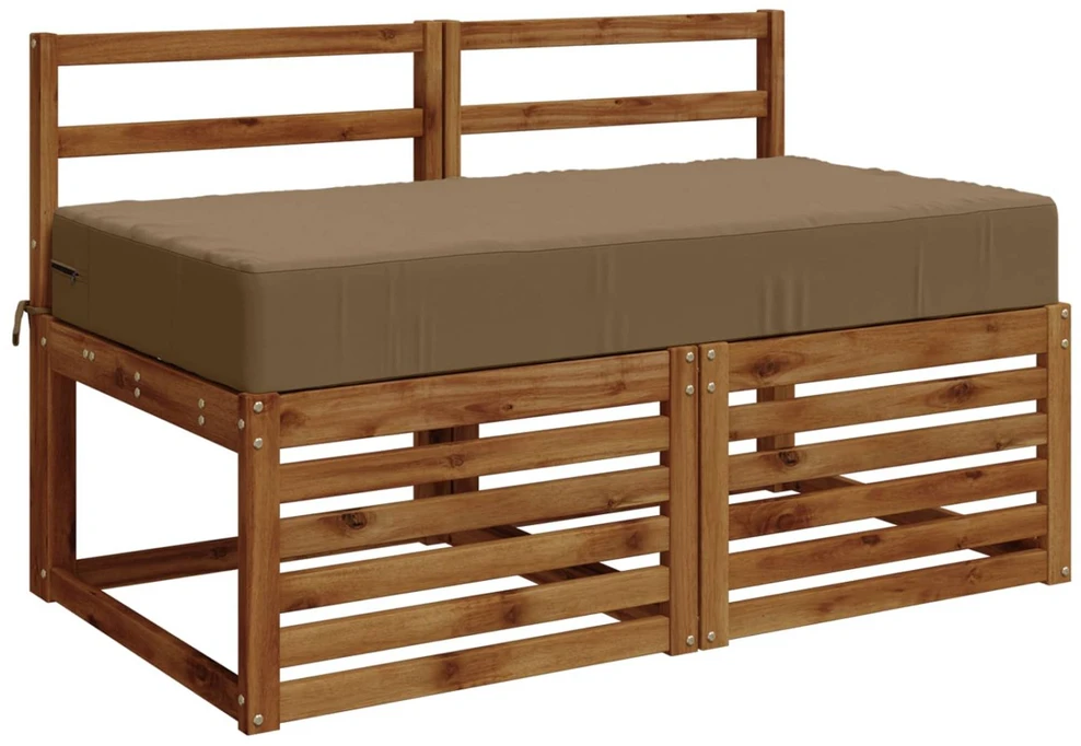 Sėdynės pagalvėlė SOEST 100% poliesteris Taupe 120 x 60 x 15 cm