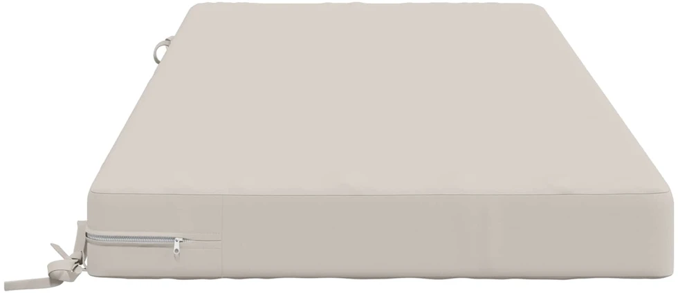 Sėdynės pagalvėlė SOEST 100% poliesteris Balta 120 x 60 x 10 cm