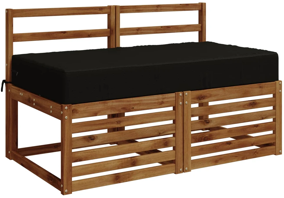 Sėdynės pagalvėlė SOEST 100% poliesteris Juoda 120 x 80 x 15 cm