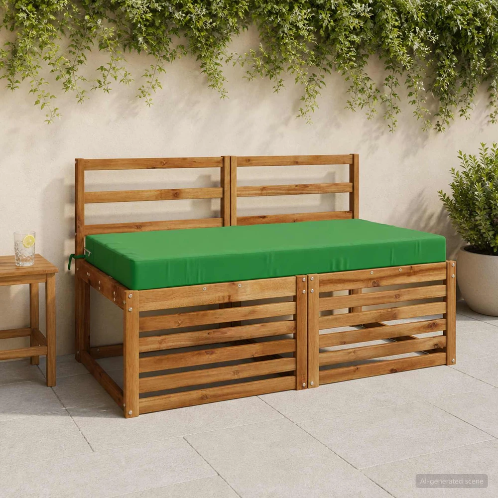 Sėdynės pagalvėlė SOEST 100% poliesteris Žalia 120 x 60 x 10 cm
