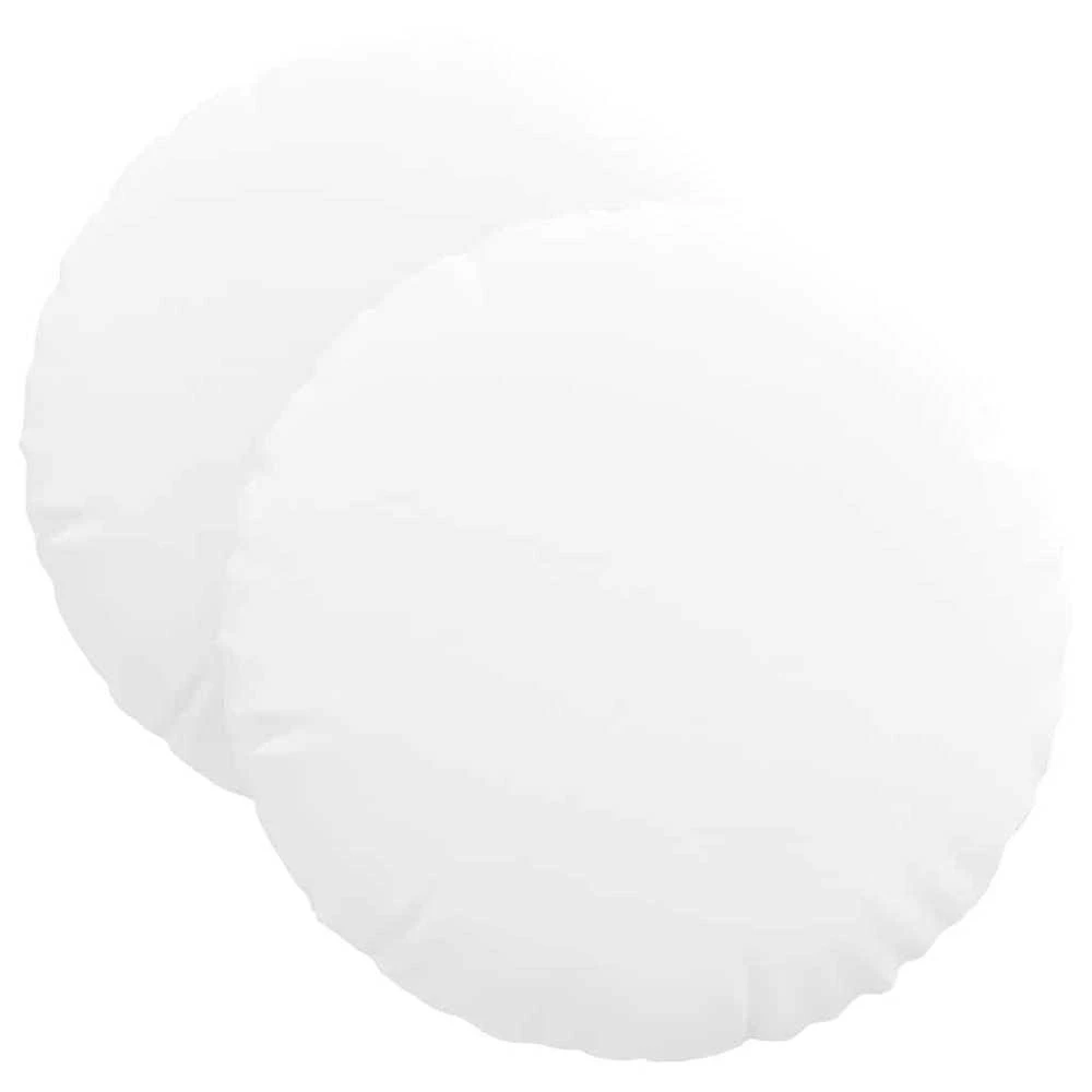 Sėdynių pagalvėlės 2 vnt. Audinys Balta Ø40 x 13 cm