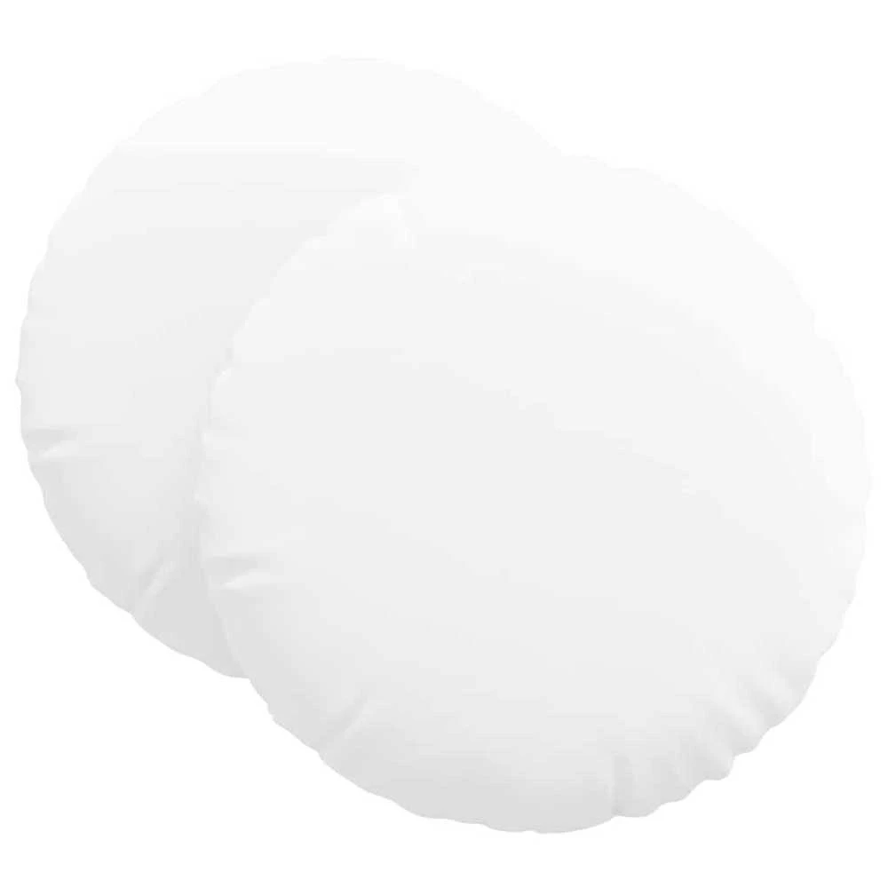 Sėdynių pagalvėlės 2 vnt. Audinys Balta Ø60 x 21 cm
