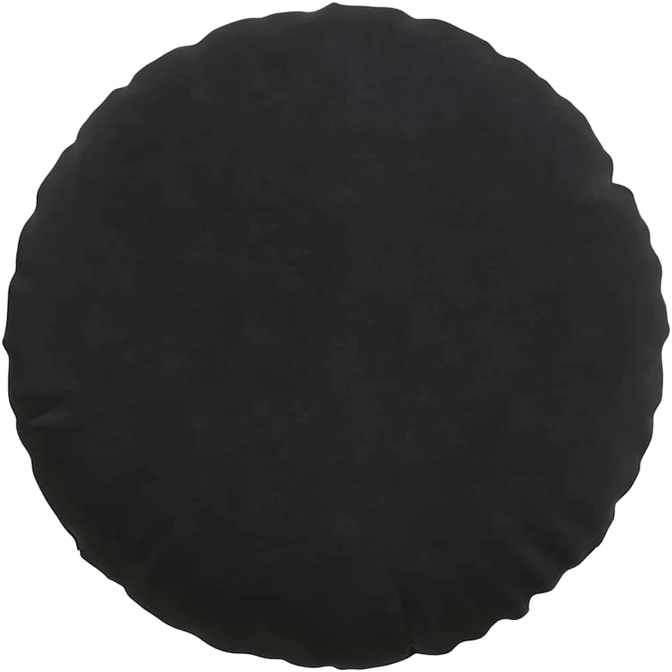 Sėdynių pagalvėlės 2 pcs Juoda Ø 40 x 13 cm Aksomas
