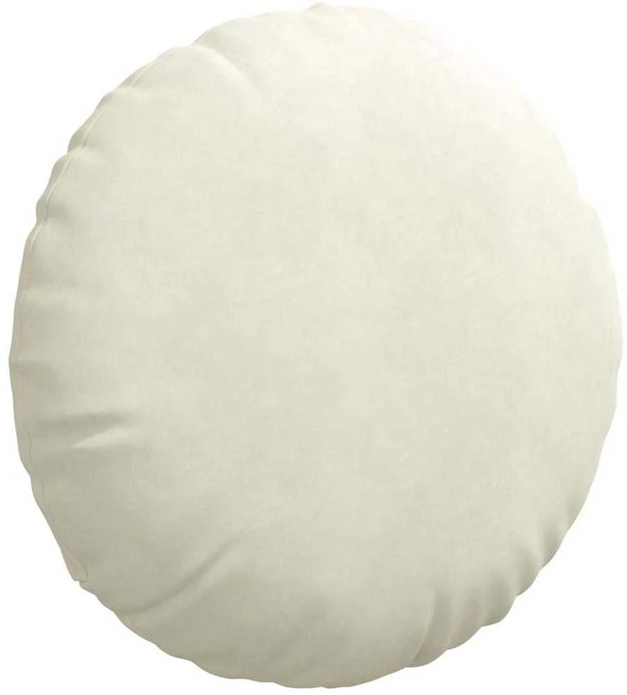 Sėdynių pagalvėlės 2 vnt. Aksomas Kreminė Ø60 x 21 cm