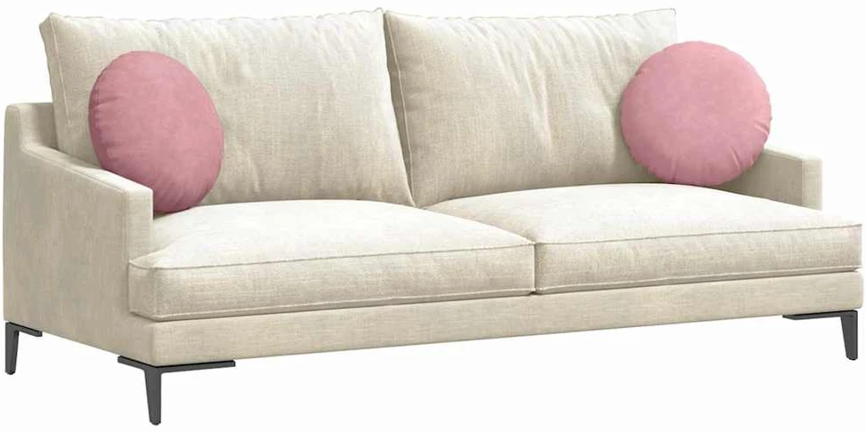 Sėdynių pagalvėlės 2 pcs Rožinė Ø 40 x 13 cm Aksomas