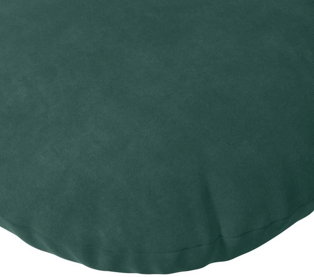 Sėdynių pagalvėlės 2 pcs Tamsiai žalia Ø 40 x 13 cm Aksomas