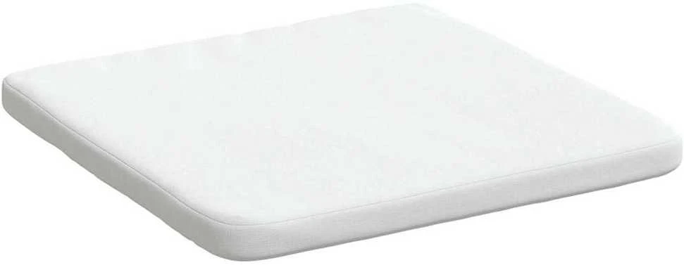 Sėdynių pagalvėlės 4 pcs Balta 40 x 40 x 3 cm audinys