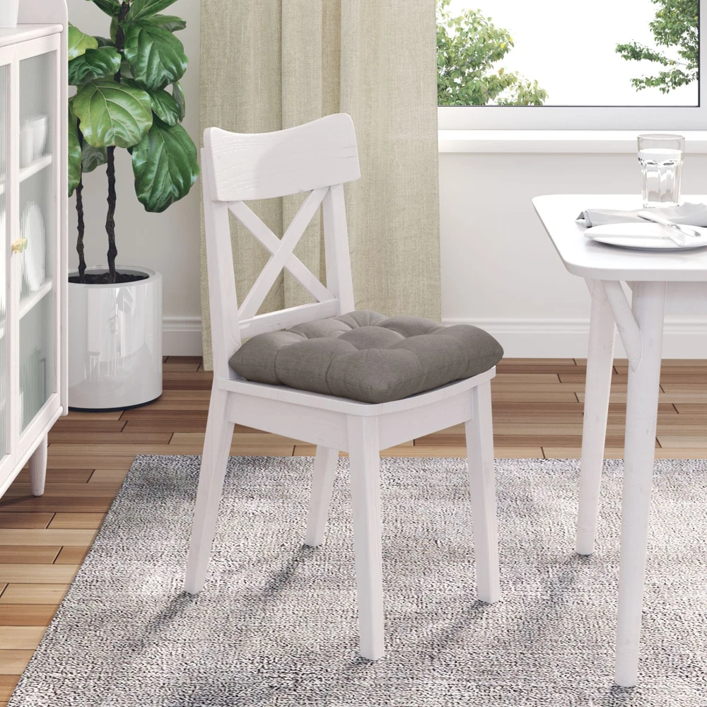 Sėdynių pagalvėlės 4 vnt. Audinys Taupe 40 x 40 x 12 cm
