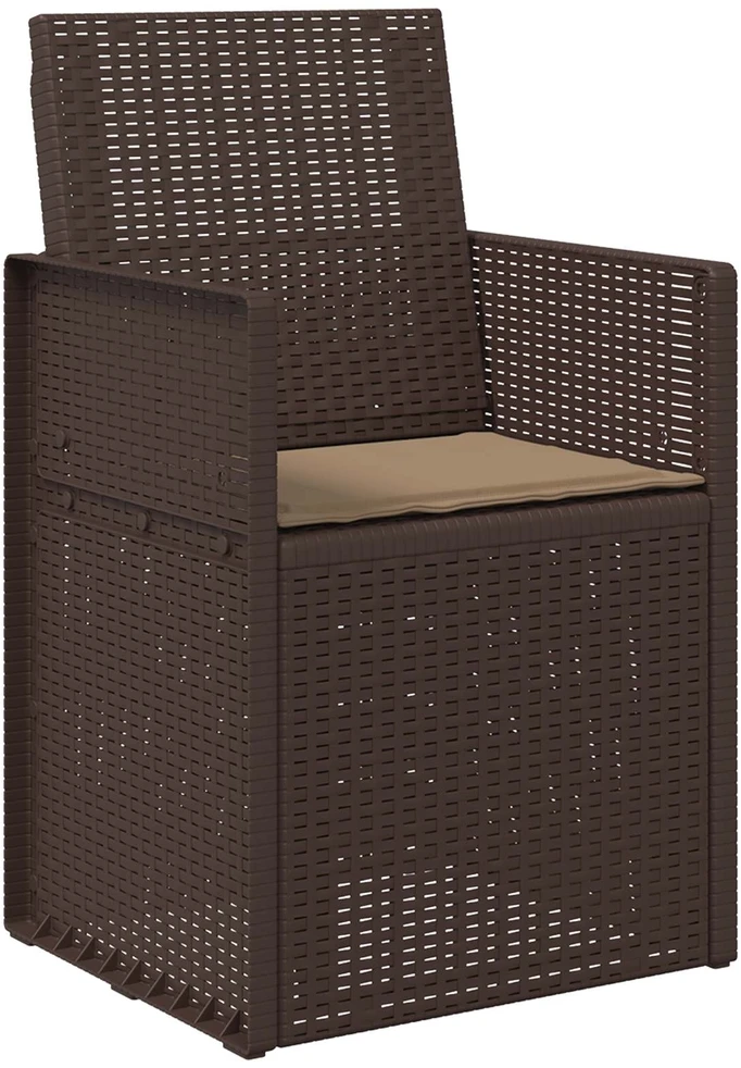 Sėdynių pagalvėlės 4 vnt. Poliesteris Taupe 47 x 36 x 2 cm