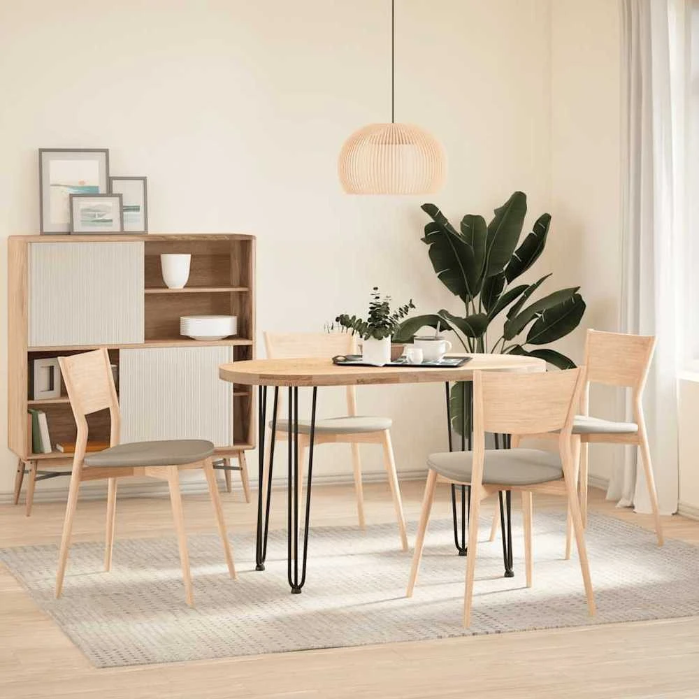 segtukų formos kojelės konsoliniams staliukams, 4 vnt., juodos, 72 cm, masyvus plienas