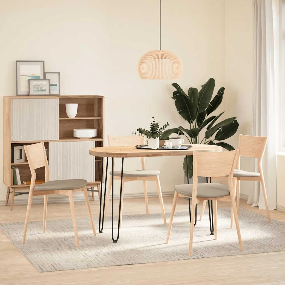 segtukų formos kojelės konsoliniams staliukams, 4 vnt., juodos, 72 cm, masyvus plienas