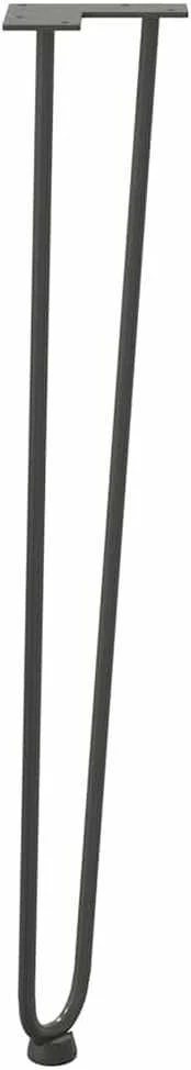 segtukų kojelės konsoliniams staliukams, 4 vnt., antracito spalvos, 72 cm, plieno masyvas