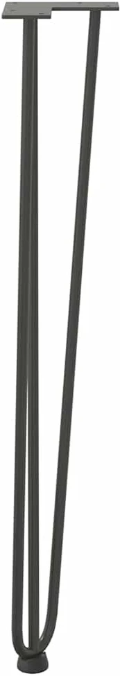 segtukų kojelės konsoliniams staliukams, 4 vnt., antracito spalvos, 72 cm, plieno masyvas