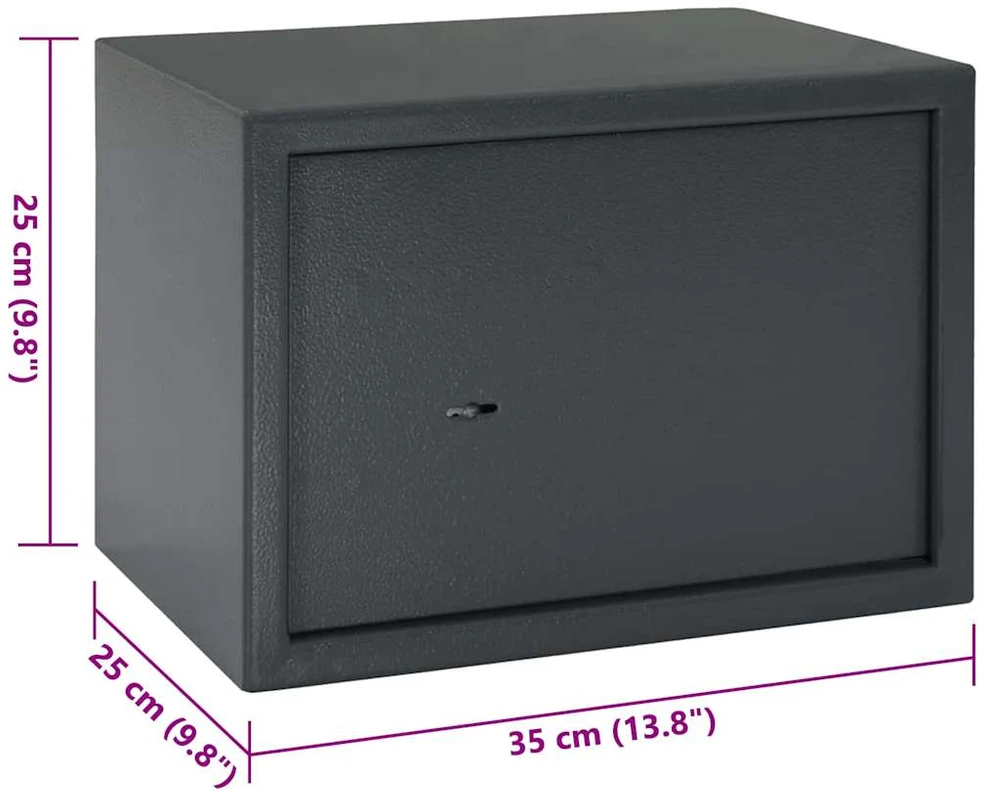 SentrySafe Seifo dėžė su užraktu Tamsiai pilka 35 x 25 x 25 cm Plienas