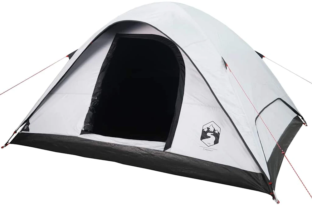 Šeimos palapinė, balta, šešiavietė, tamsinantis audinys