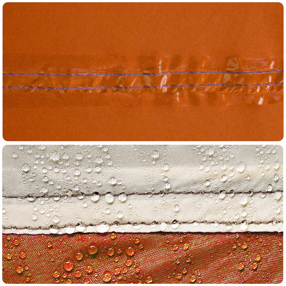 Stovyklavimo palapinė, pilka/oranžinė, 10 vietų