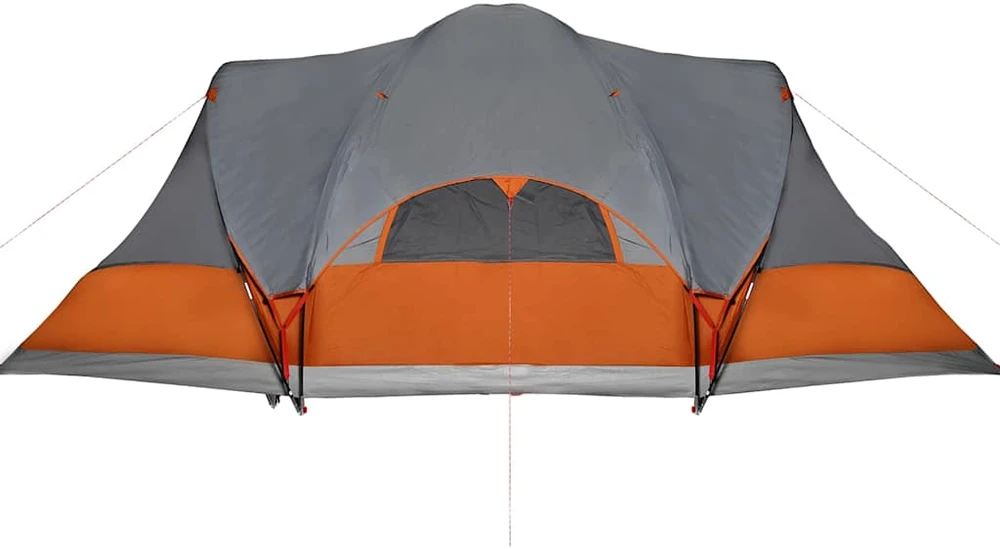 Šeimos palapinė, pilka ir oranžinė, aštuonvietė, tipi