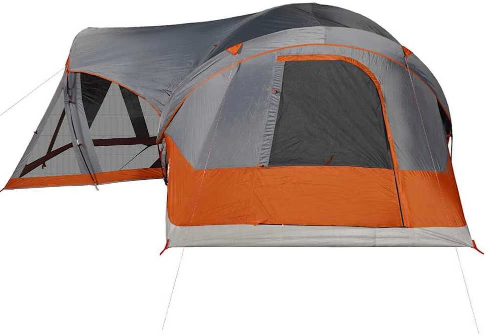 Šeimos palapinė, pilka ir oranžinė, aštuonvietė, tipi