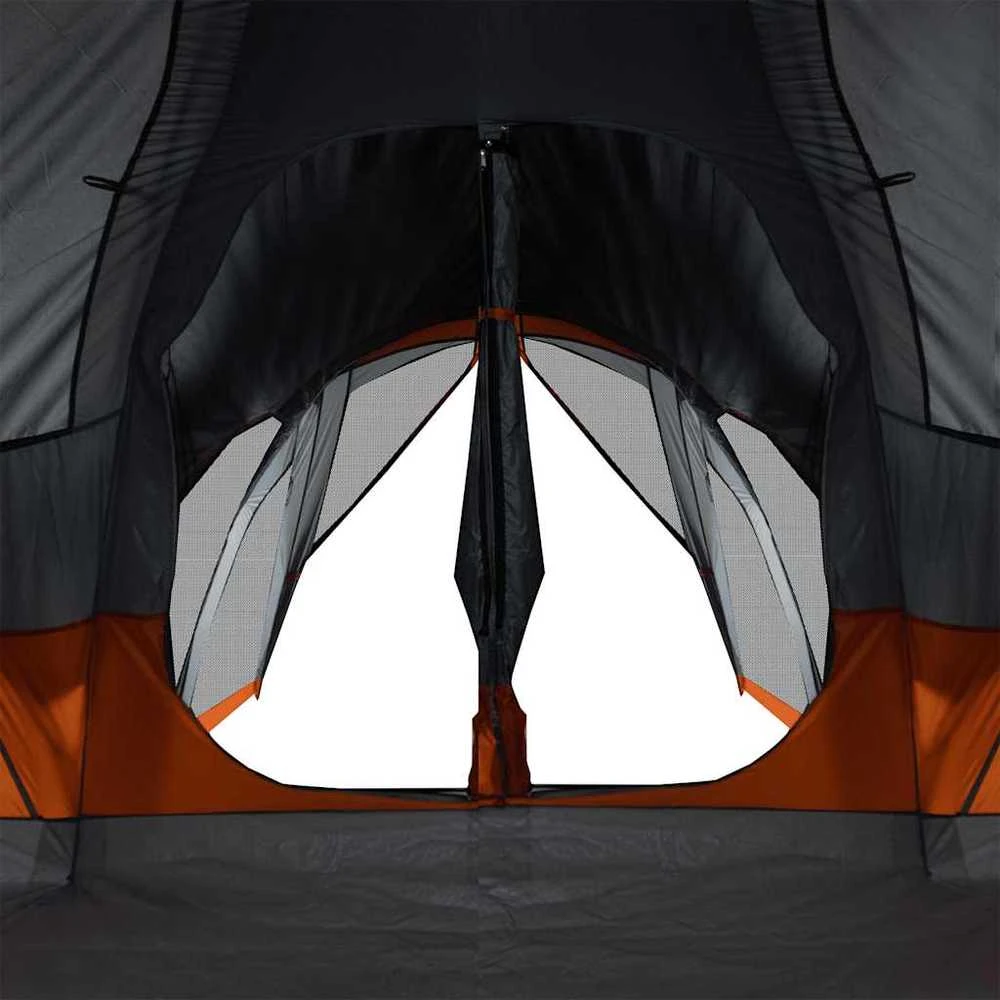 Šeimos palapinė, pilka ir oranžinė, aštuonvietė, tipi