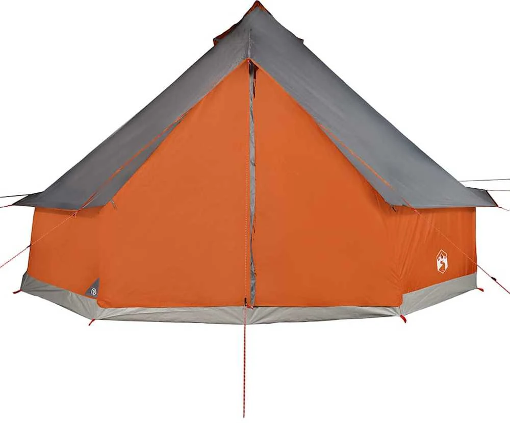 Šeimos palapinė, pilka ir oranžinė, aštuonvietė, tipi