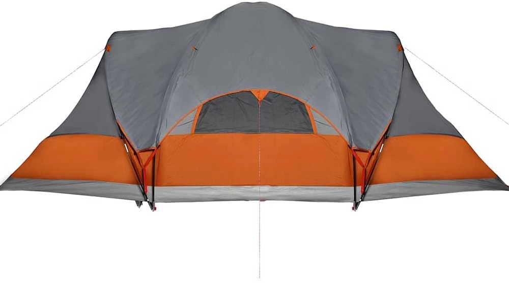 Šeimos palapinė, pilka ir oranžinė, aštuonvietė, tipi