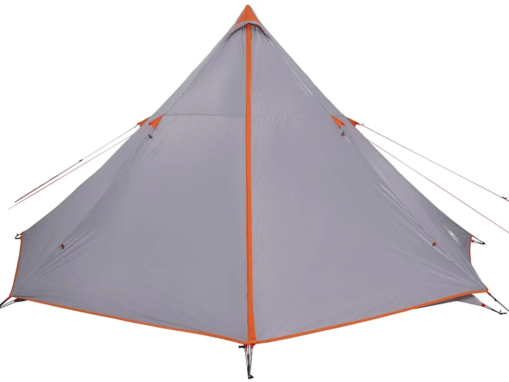 Šeimos palapinė, pilka ir oranžinė, aštuonvietė, tipi