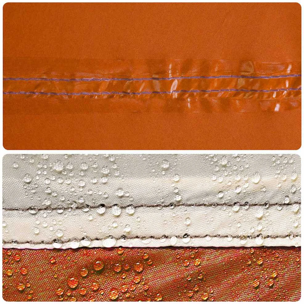 Stovyklavimo palapinė, pilka/oranžinė, šešiavietė