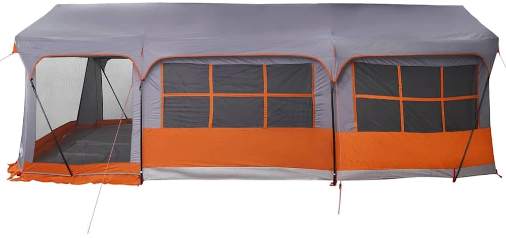 Šeimos palapinė su stogu Pilka ir oranžinė 620 x 322 x 240 cm