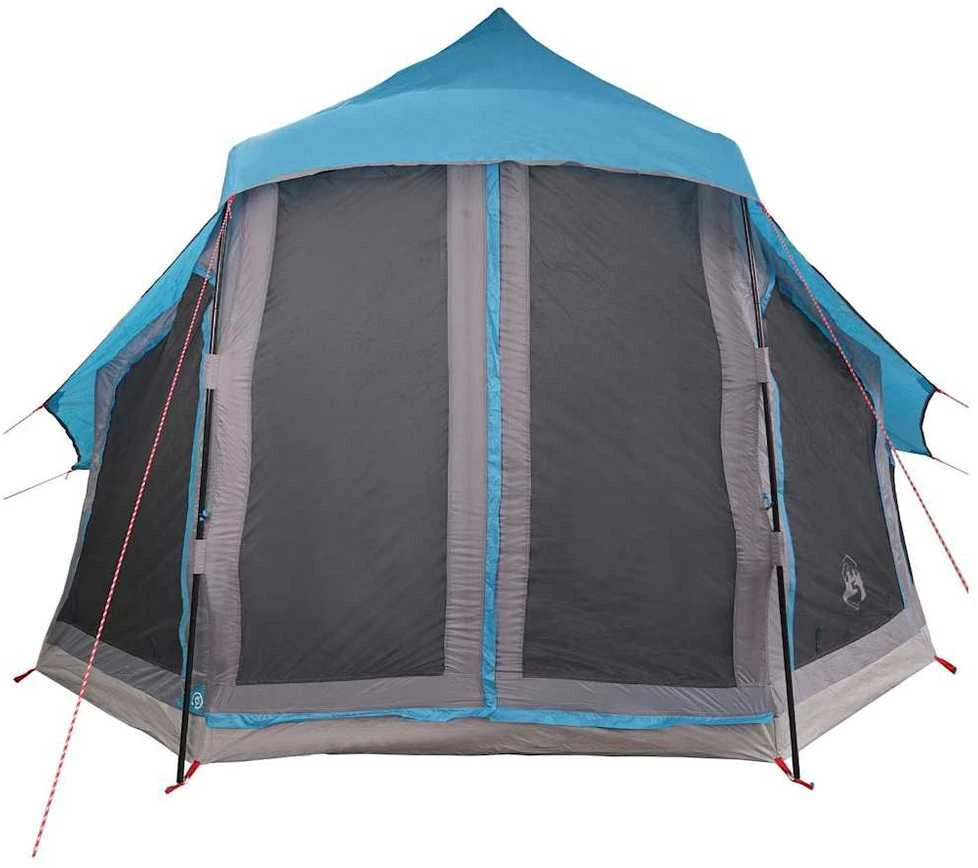 Tipi palapinė su stogu Mėlyna 404 x 370 x 270 cm tafta