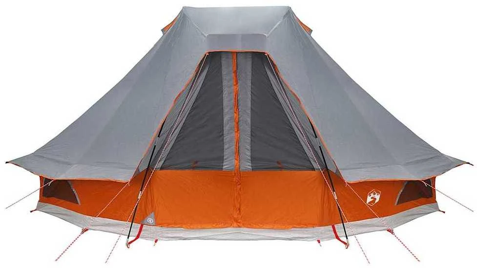 Tipi palapinė 6 asmeniui Pilka ir oranžinė tafta