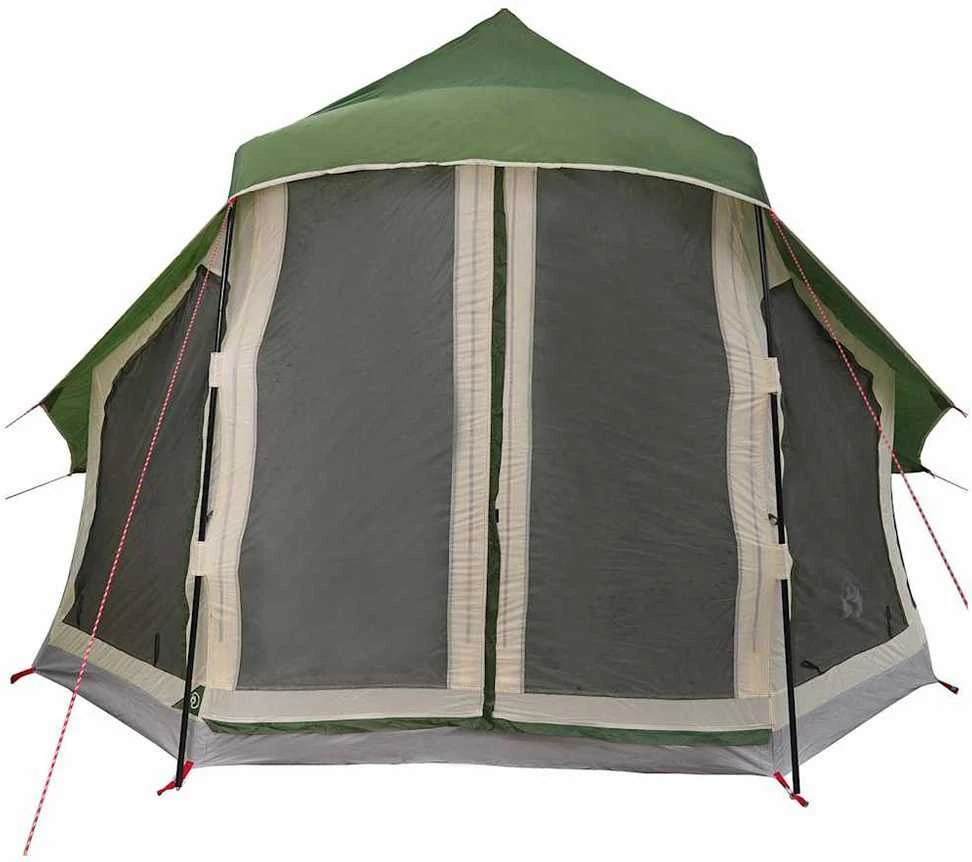 Tipi palapinė su stogu Žalia 404 x 370 x 270 cm tafta