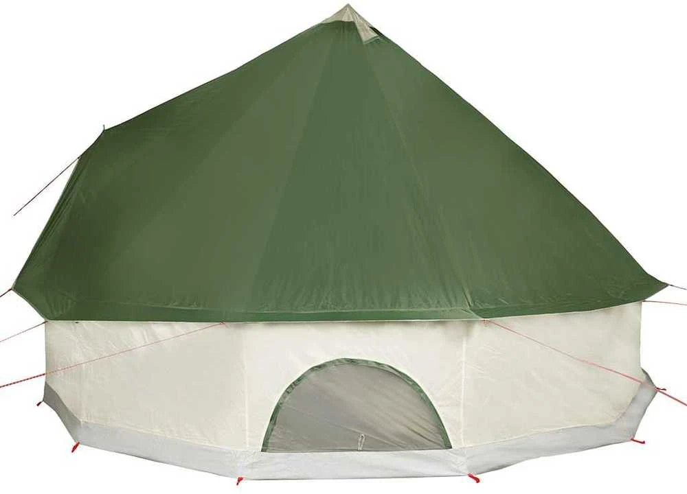 Šeimos palapinė, žalia, 10 vietų, tipi, atspari vandeniui