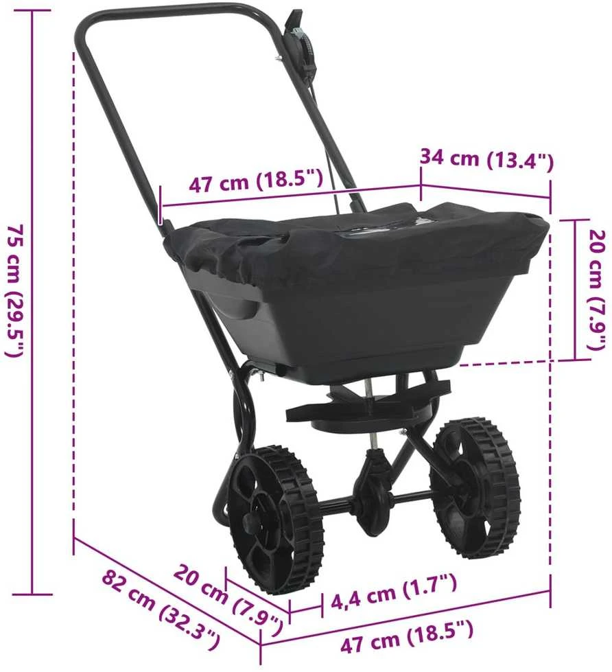 Sėjamoji Juoda 82 x 46 x 75 cm PVC ir Plienas