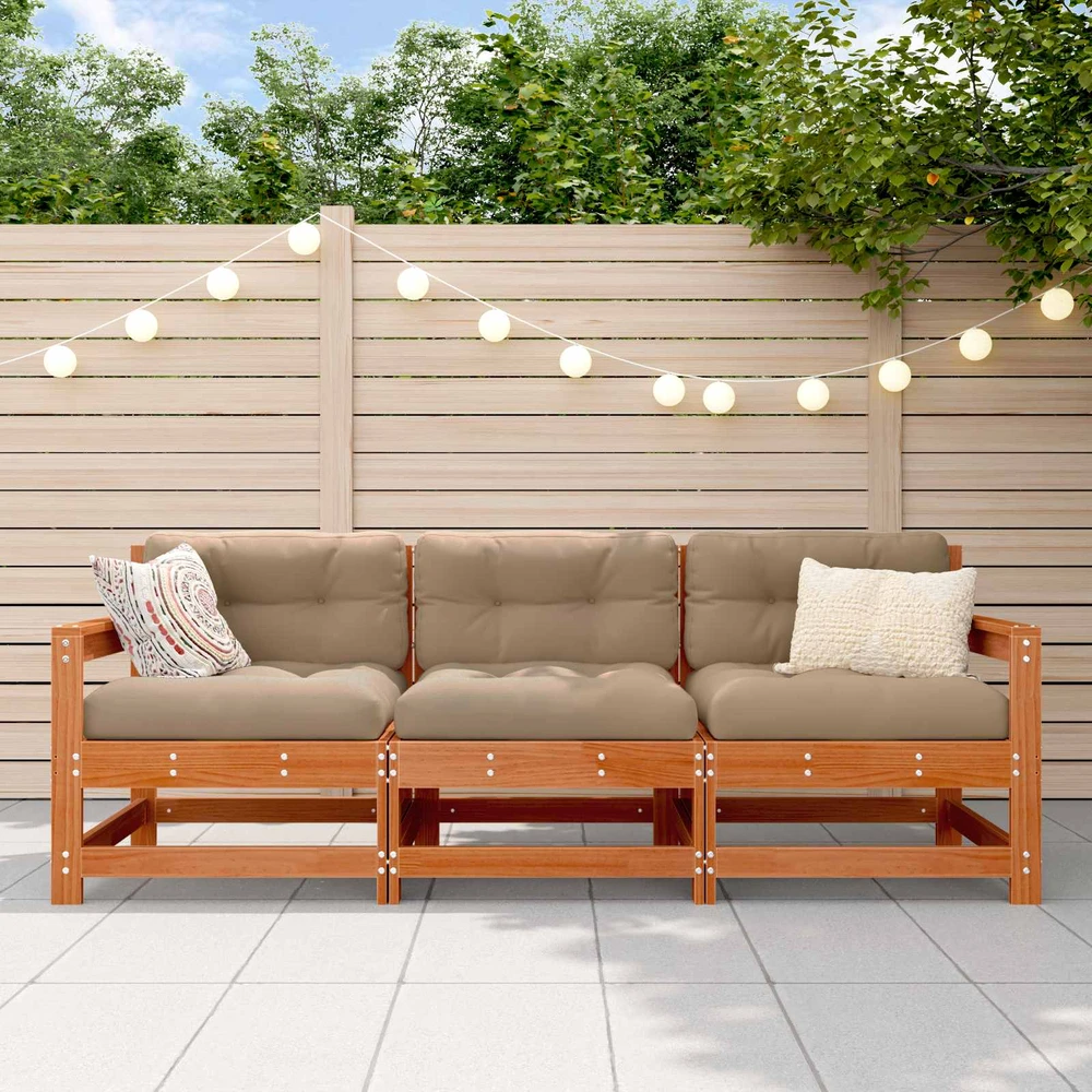 Sekcija sofa vienetai 3 Vienetas Vaško Ruda