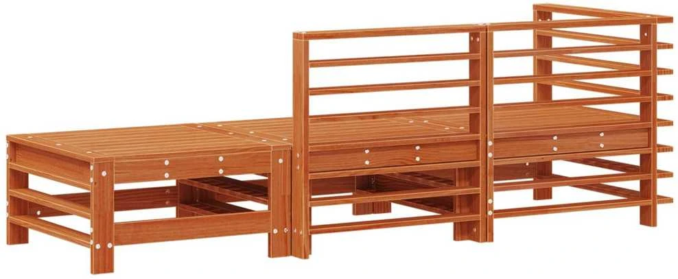 Sekcija sofa vienetai 3 Vienetas Vaško Ruda