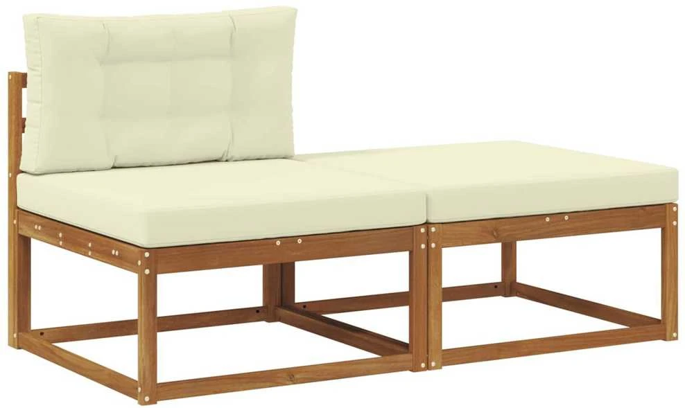 Sekcija sofa vienetai su pagalve 2 Vienetas Natūrali