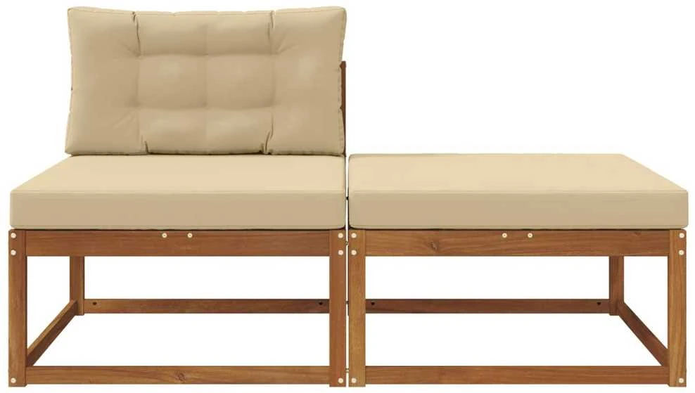 Sekcija sofa vienetai su pagalve 2 Vienetas Natūrali