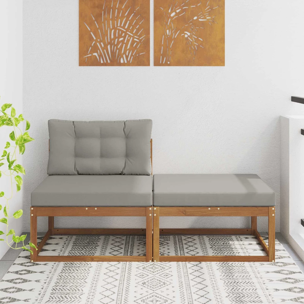 Sekcija sofa vienetai su pagalve 2 Vienetas Natūrali