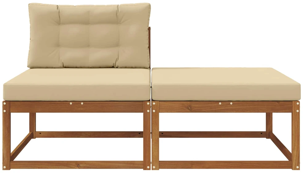 Sekcija sofa vienetai su pagalve 2 Vienetas Natūrali