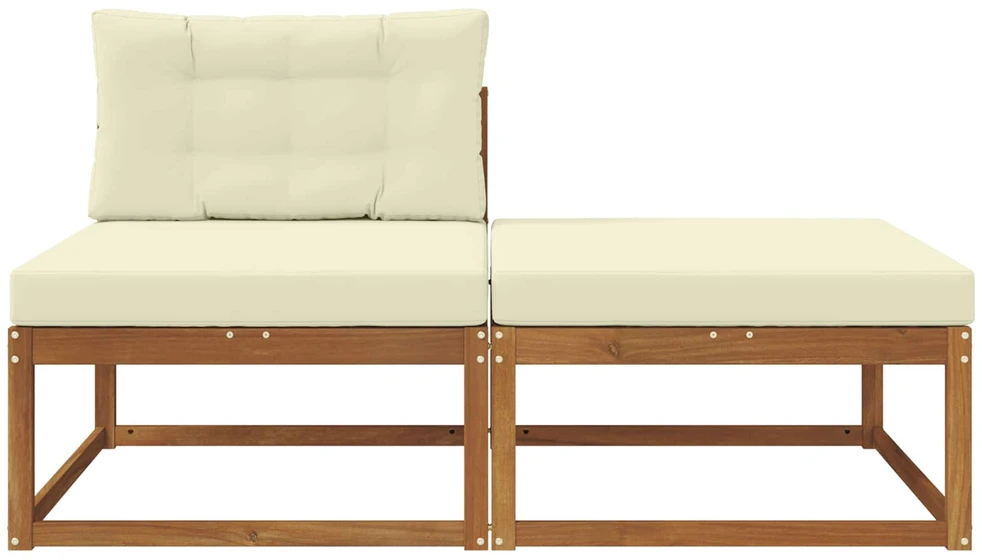 Sekcija sofa vienetai su pagalve 2 Vienetas Natūrali