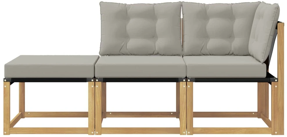 3 vnt. Sekcija sofa vienetai Balta