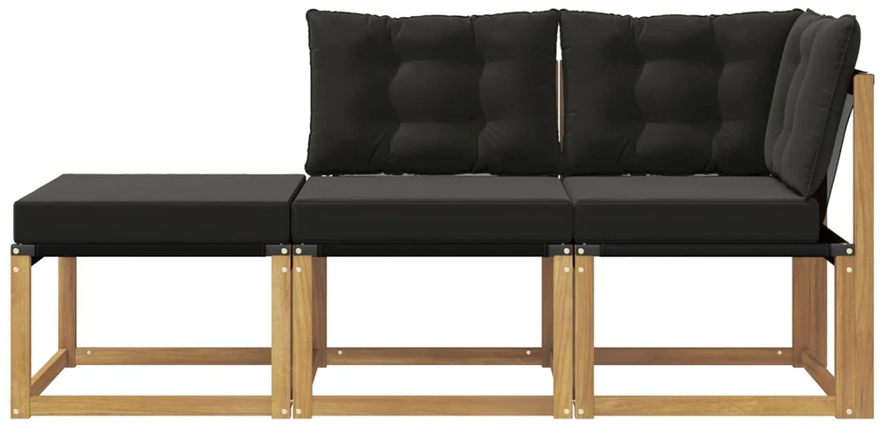 3 vnt. Sekcija sofa vienetai Balta
