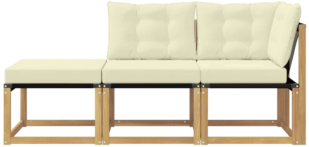 3 vnt. Sekcija sofa vienetai Balta