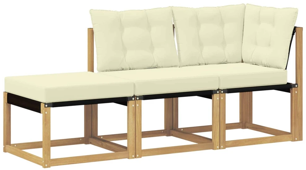 3 vnt. Sekcija sofa vienetai Balta