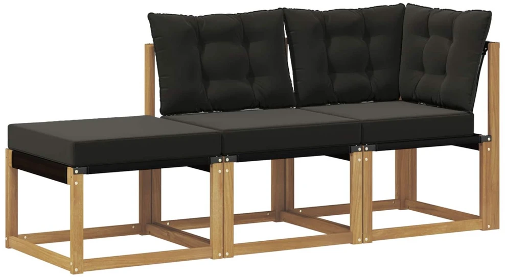3 vnt. Sekcija sofa vienetai Balta
