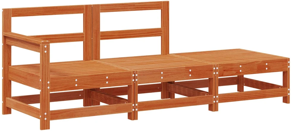 Sekcija sofa vienetai su pagalve Vaško ruda 190 x 62 x 70,5cm
