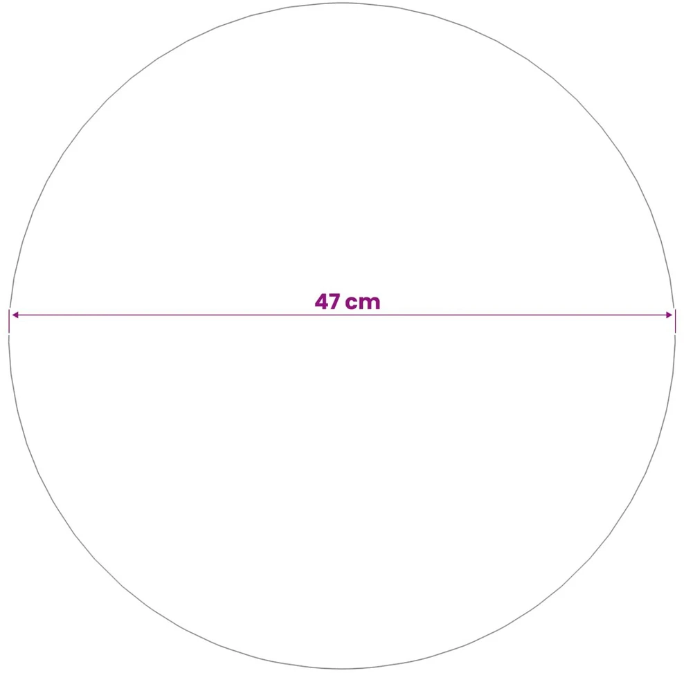 Šepečiu aptrauktas kamuolys Ø 47 cm Nerūdijantis plienas 201