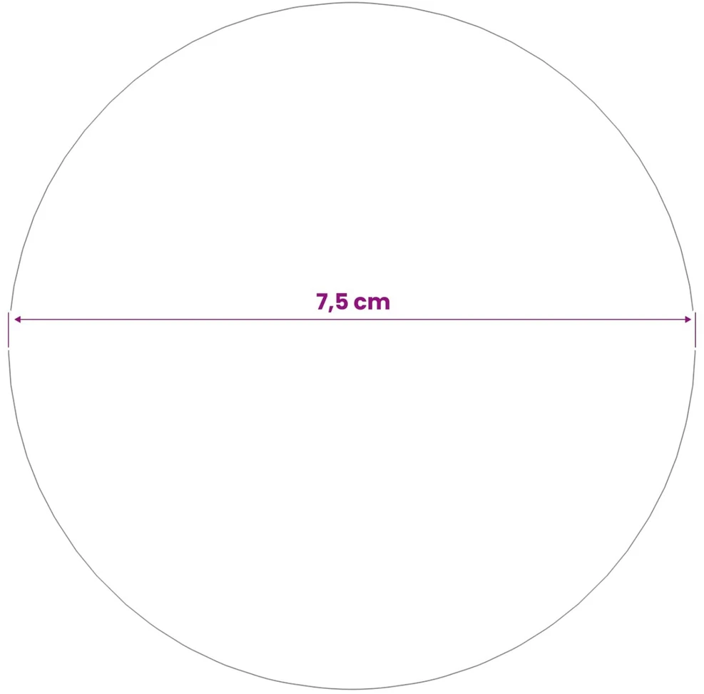 Šepečiu aptrauktas kamuolys 6 vnt. Ø 7,5 cm Sidabrinė