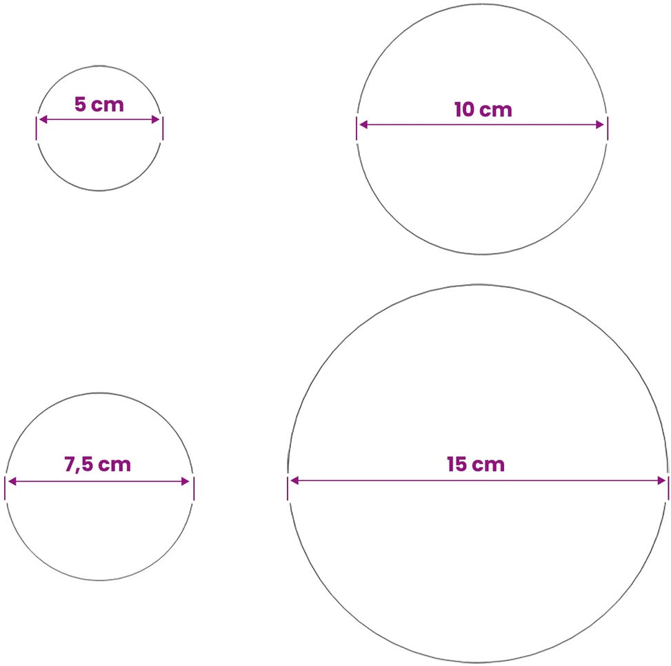 Šepečiu aptrauktas kamuolys 6 vnt. Ø 15 cm Sidabrinė
